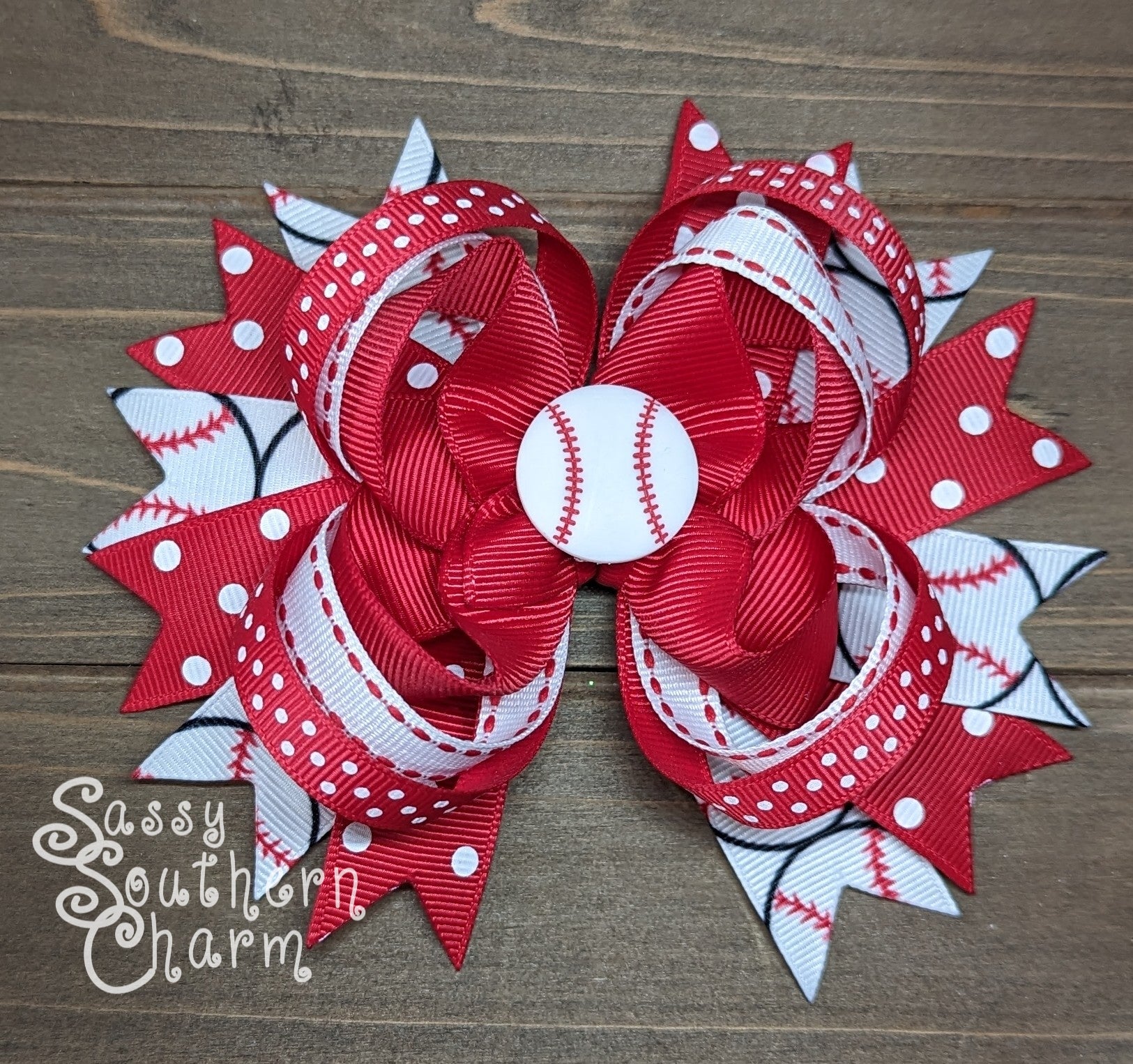 Baseball Stacked Bow