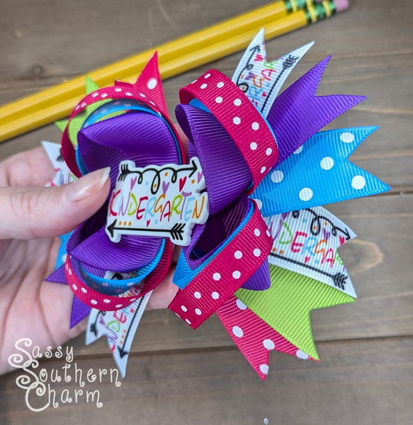 Kindergarten Stacked Bow