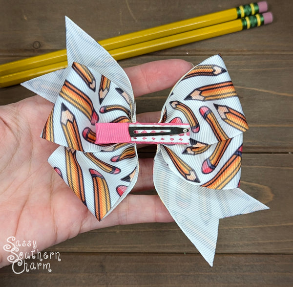 Pencil Themed Pinwheel