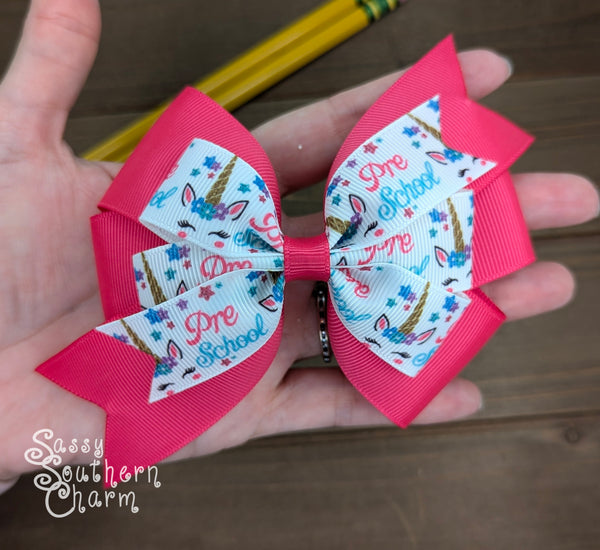 Preschool Unicorn Bow