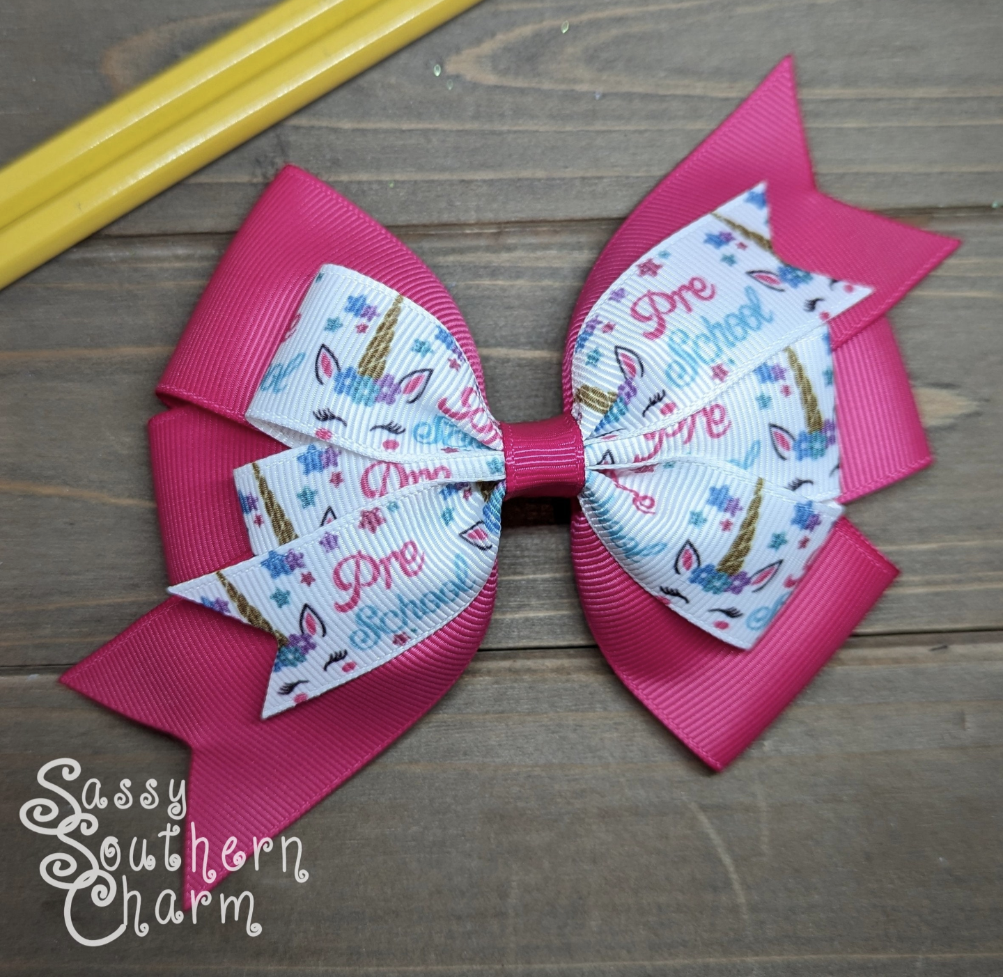 Preschool Unicorn Bow