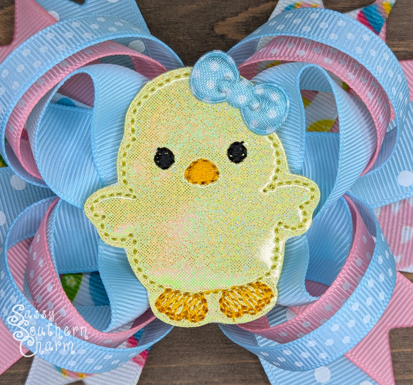 Easter Chick Hair Bow