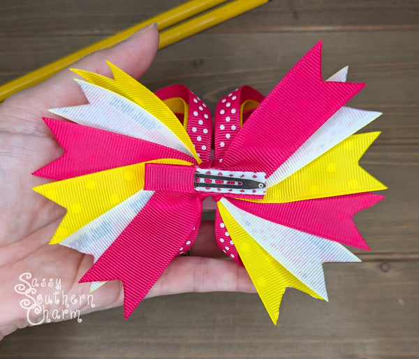 Little Miss First Grade Bow