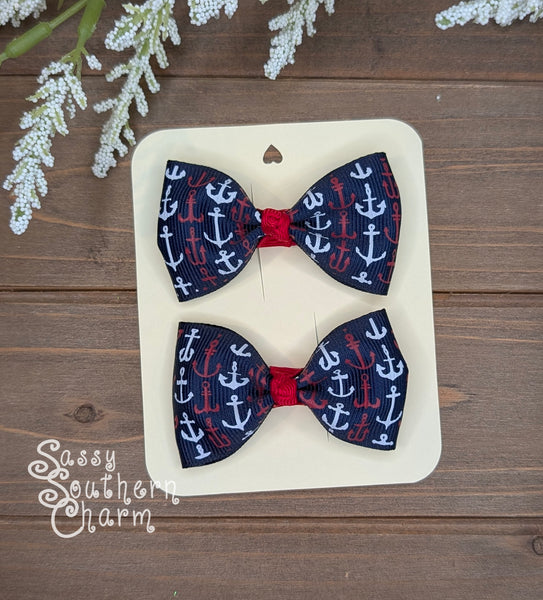 Itty Bitty Anchor Bows
