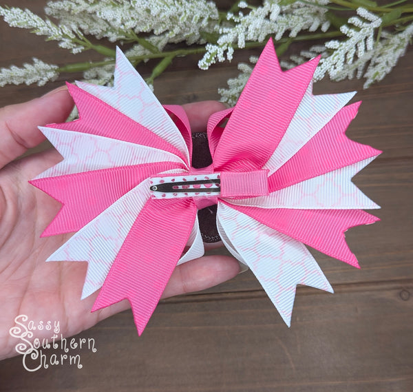 Pink Lion Bow