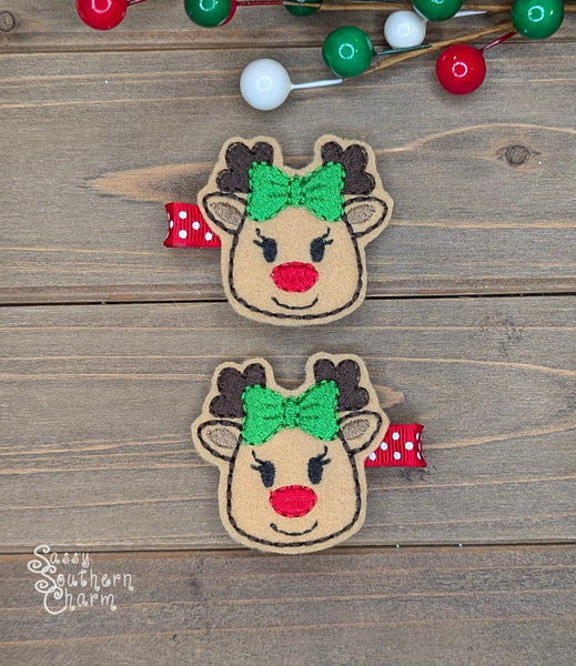 Reindeer Feltie Bows