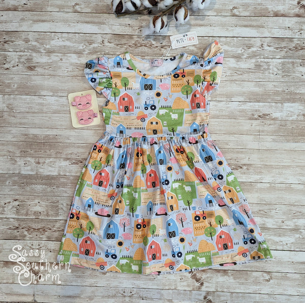Around the Farm Dress -5