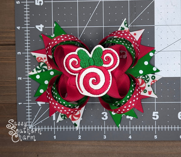 Peppermint Mouse Bow