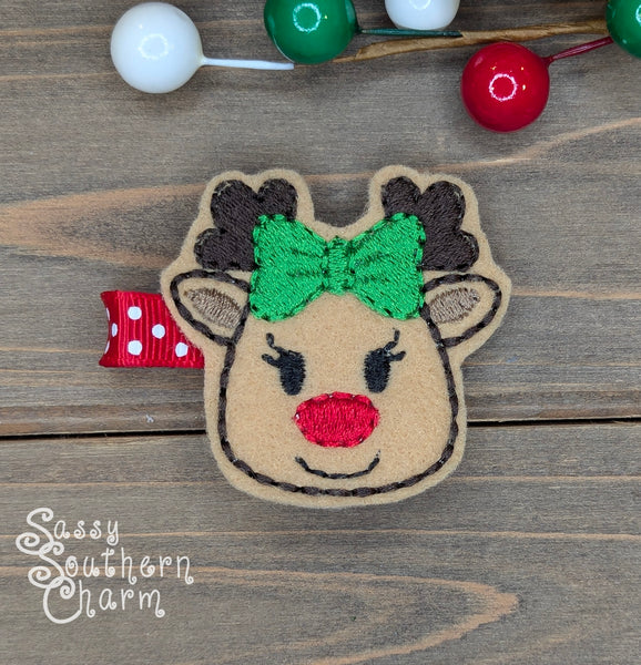 Reindeer Feltie Bows