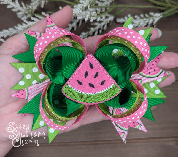 Pink Watermelon Bow