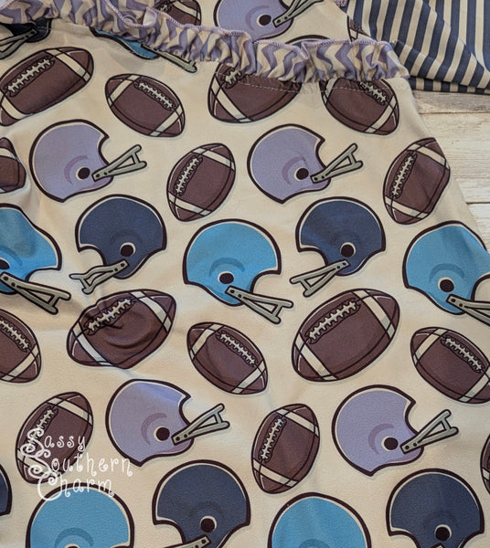 Football Fun Romper - 3/6M, 18/24M
