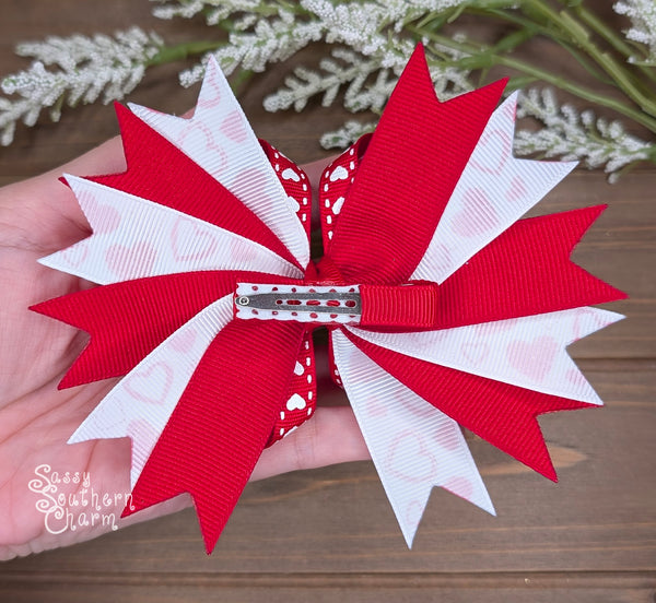 Red Heart Bow