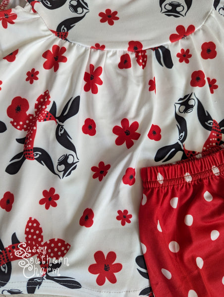 Polka Dot Cow Tunic Set -12/18M, 2T, 7/8