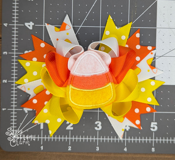 Candy Corn Bow