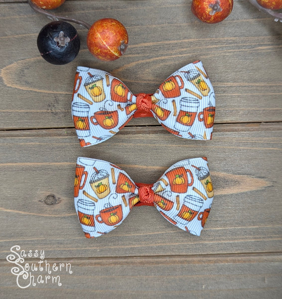 Itty Bitty Pumpkin Spice Bows