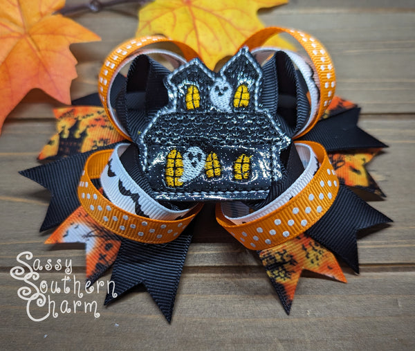 Haunted House Bow