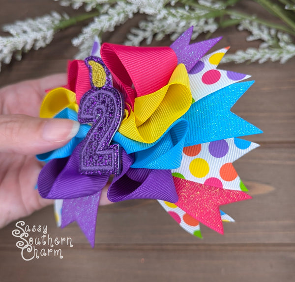 Birthday Candle Bow