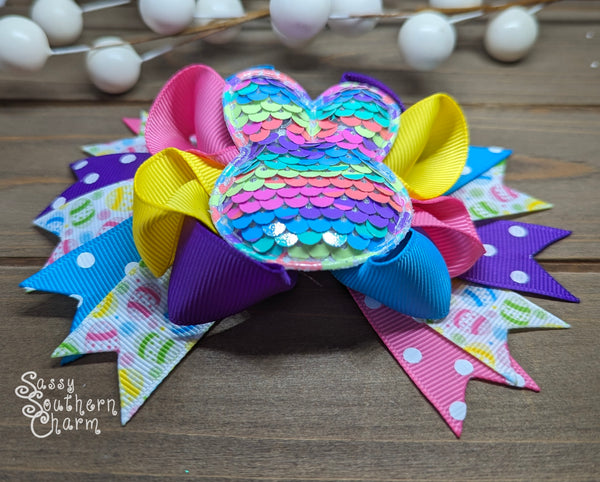 Sequin Bunny Bow