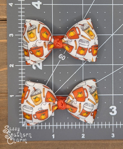 Itty Bitty Pumpkin Spice Bows