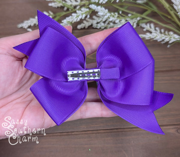 Purple Rainbow Bow