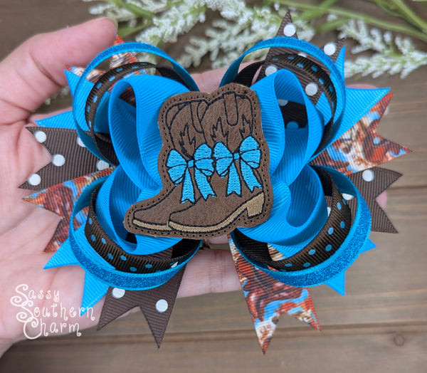 Cowgirl Boots Bow