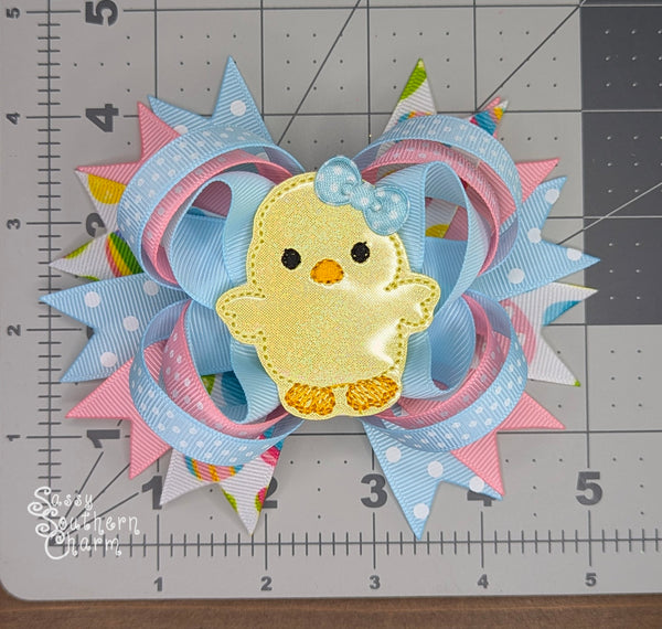 Easter Chick Hair Bow
