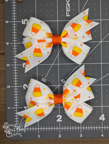 Candy Corn Bow Set