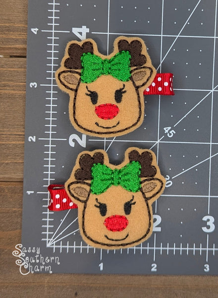 Reindeer Feltie Bows