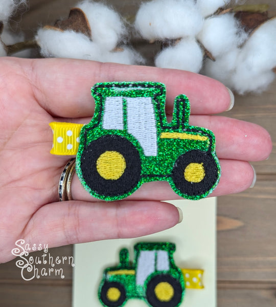 Green Tractor Clips