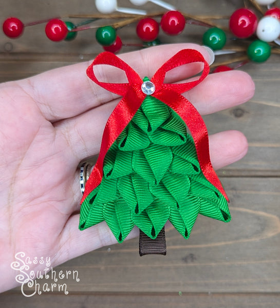 Christmas Tree Ribbon Sculpture