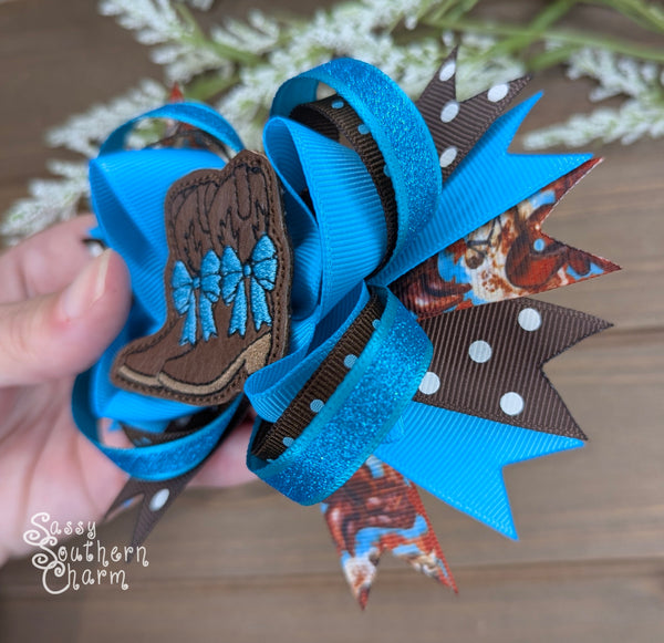 Cowgirl Boots Bow