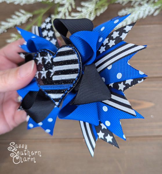 Thin Blue Line Bow