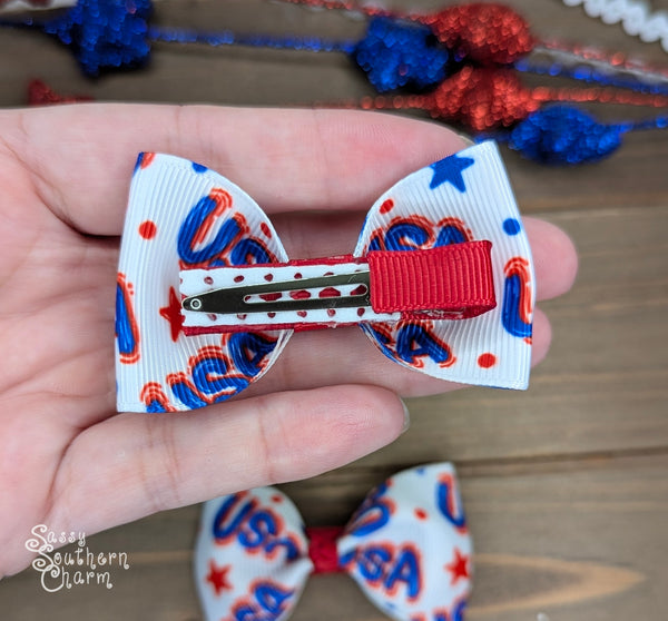 Itty Bitty USA bows