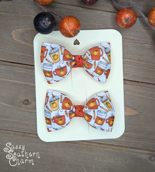 Itty Bitty Pumpkin Spice Bows