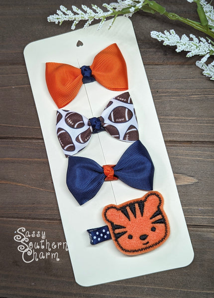 Itty Bitty Tiger Bow Set