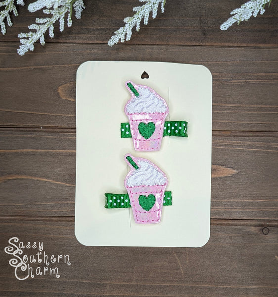 Pink Coffee Clips