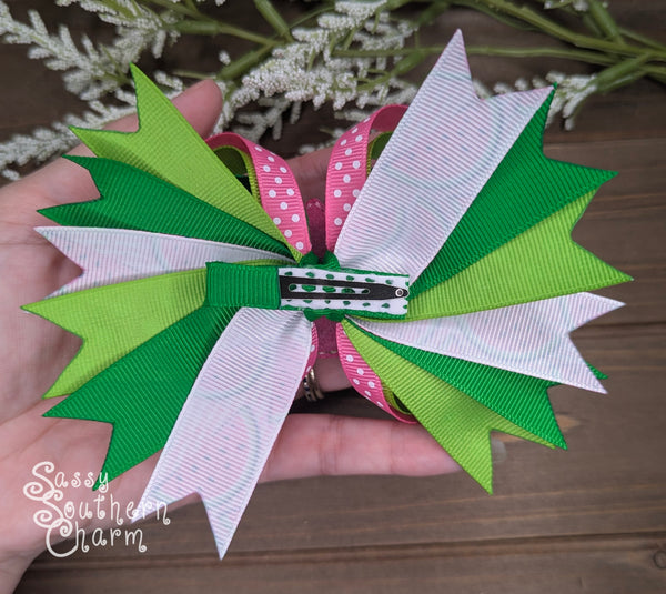 Pink Watermelon Bow
