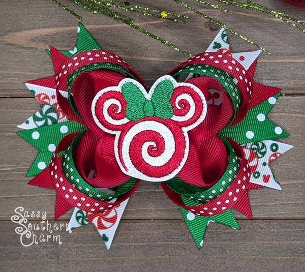Peppermint Mouse Bow