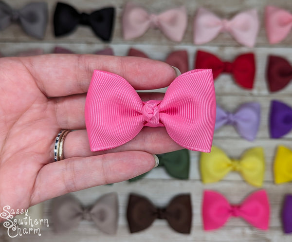 Itty Bitty Bow - Hot Pink