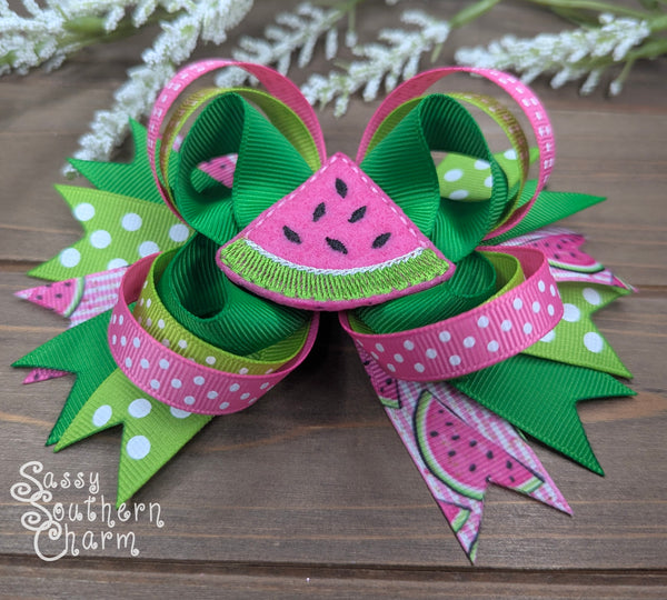 Pink Watermelon Bow