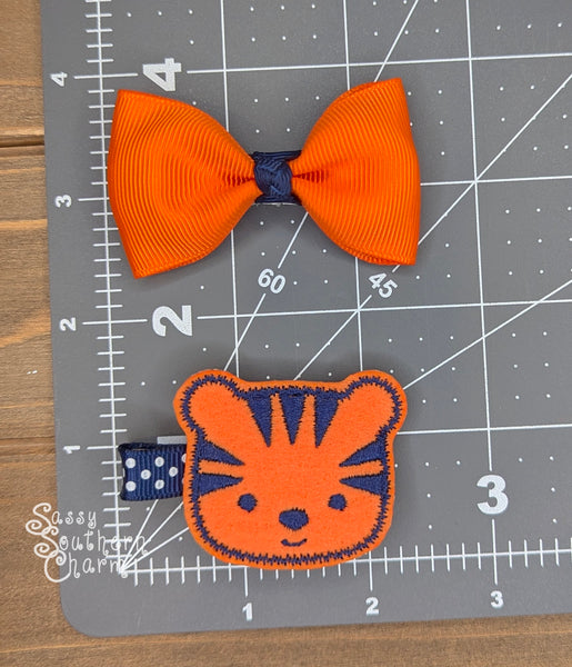 Itty Bitty Tiger Bow Set