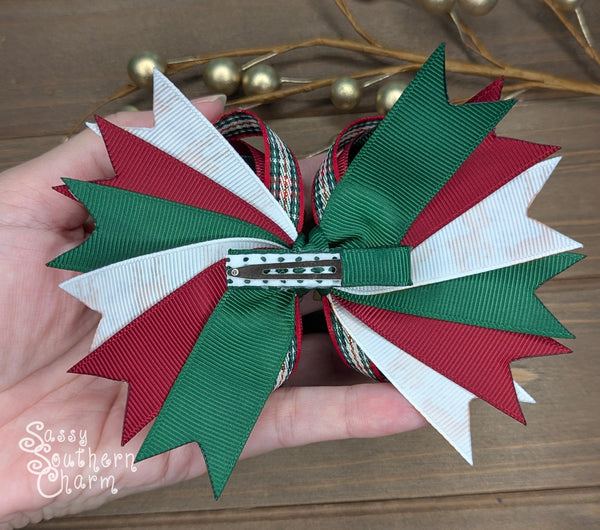 Christmas Reindeer Bow