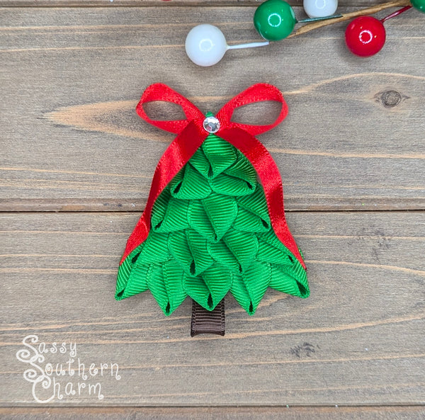 Christmas Tree Ribbon Sculpture