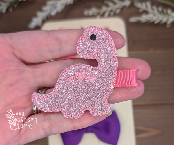 Itty Bitty Dinosaur Bow Set