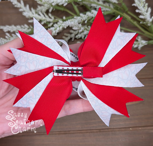 "Little Sis" Baseball Bow