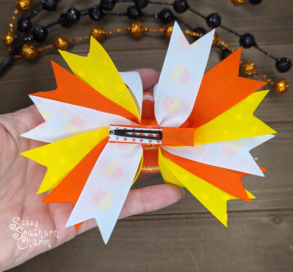 Candy Corn Bow