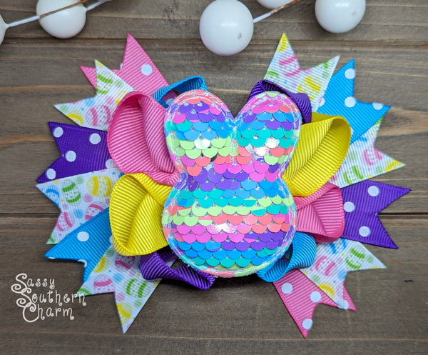 Sequin Bunny Bow