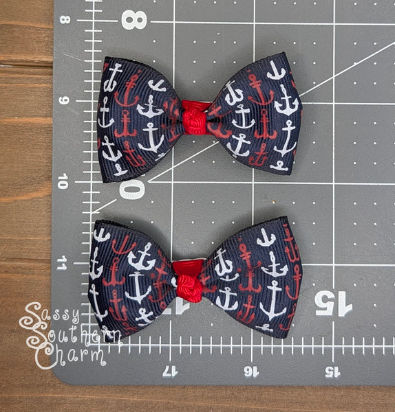 Itty Bitty Anchor Bows