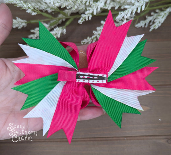 Gingerbread House Bow