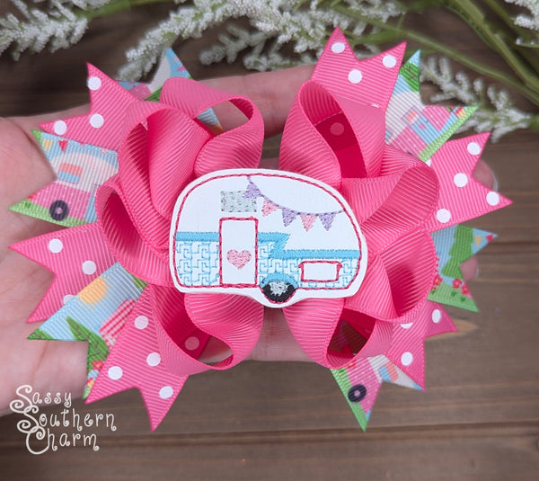 Vintage Camper Bow